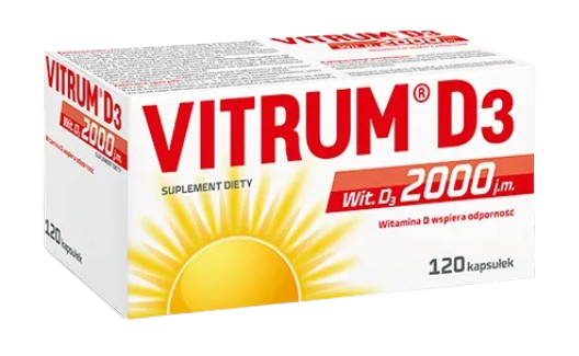 Vitrum D3 2000 j.m., 120 kapsułek