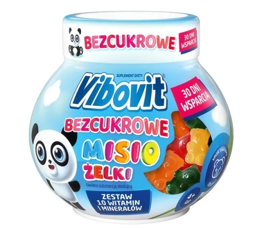 Vibovit Misio żelki, owocowe, bezcukrowe, 30 szt.