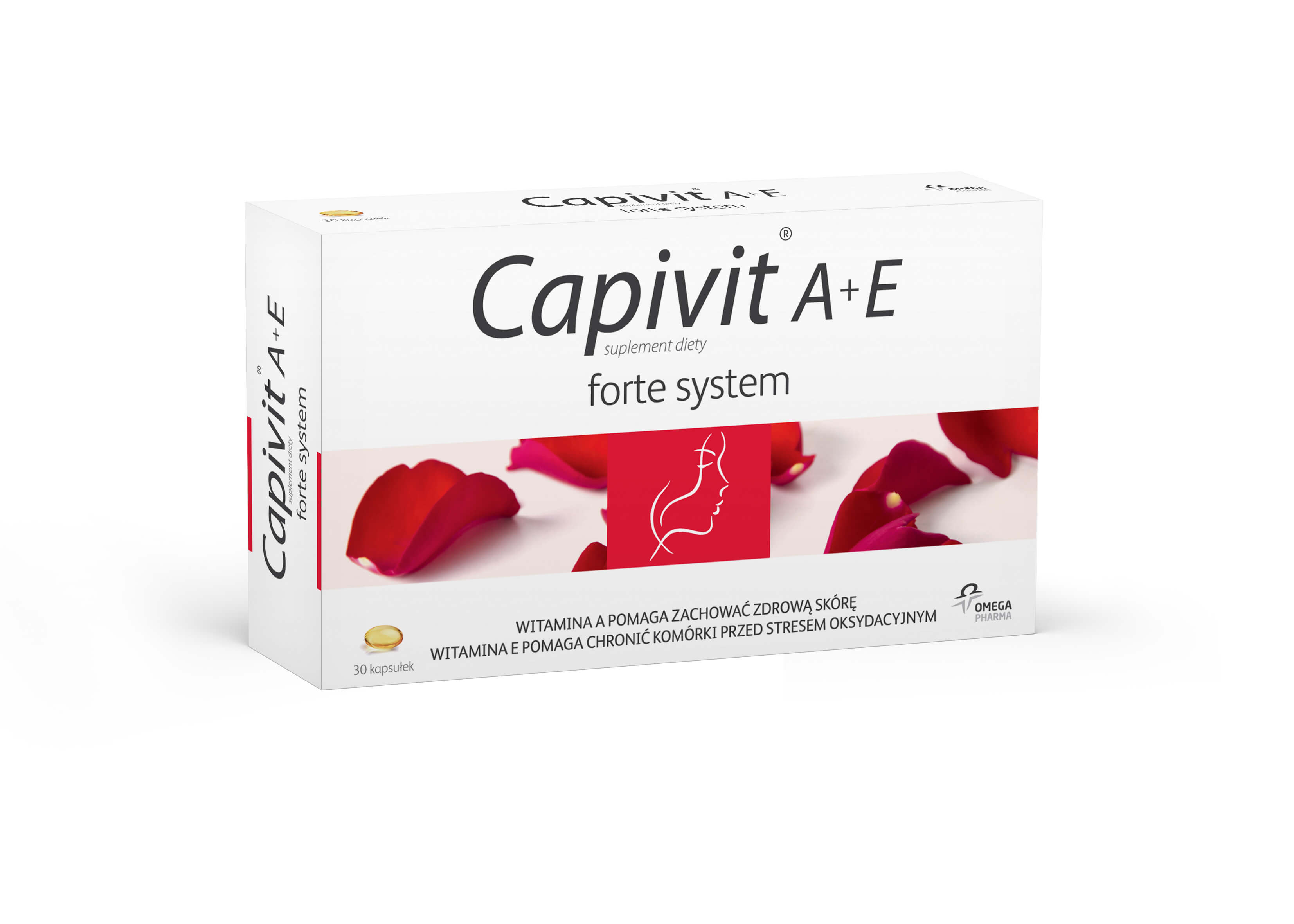 Capivit A+E forte system, kapsułki ze składnikami na zdrową skórę, 30 szt.