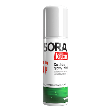 Sora Lotion , płyn do skóry głowy i włosów na wszawicę, 100 ml