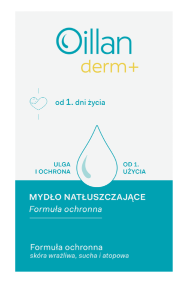 OILLAN Derm+, mydło natłuszczające, 100 g