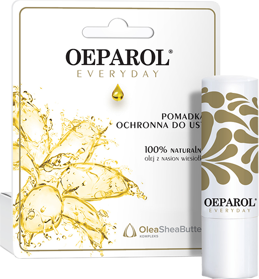 Oeparol Everyday , pomadka ochronna do ust z masłem shea, 4,8 g
