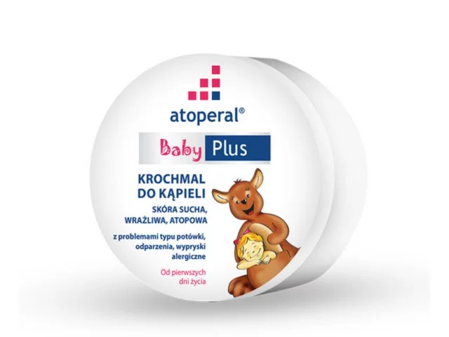 Atoperal Baby Plus , krochmal do kąpieli dla skóry suchej, wrażliwej i atopowej od 1 dni życia, 125 g