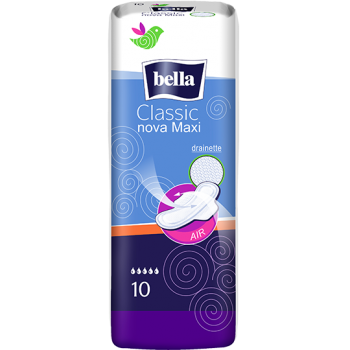 Bella Classic Nova Maxi, podpaski ze skrzydełkami bezzapachowe, 10 szt.