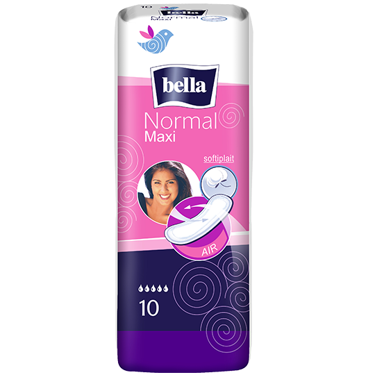 Bella Normal Maxi, podpaski oddychające bezzapachowe, 10 szt.
