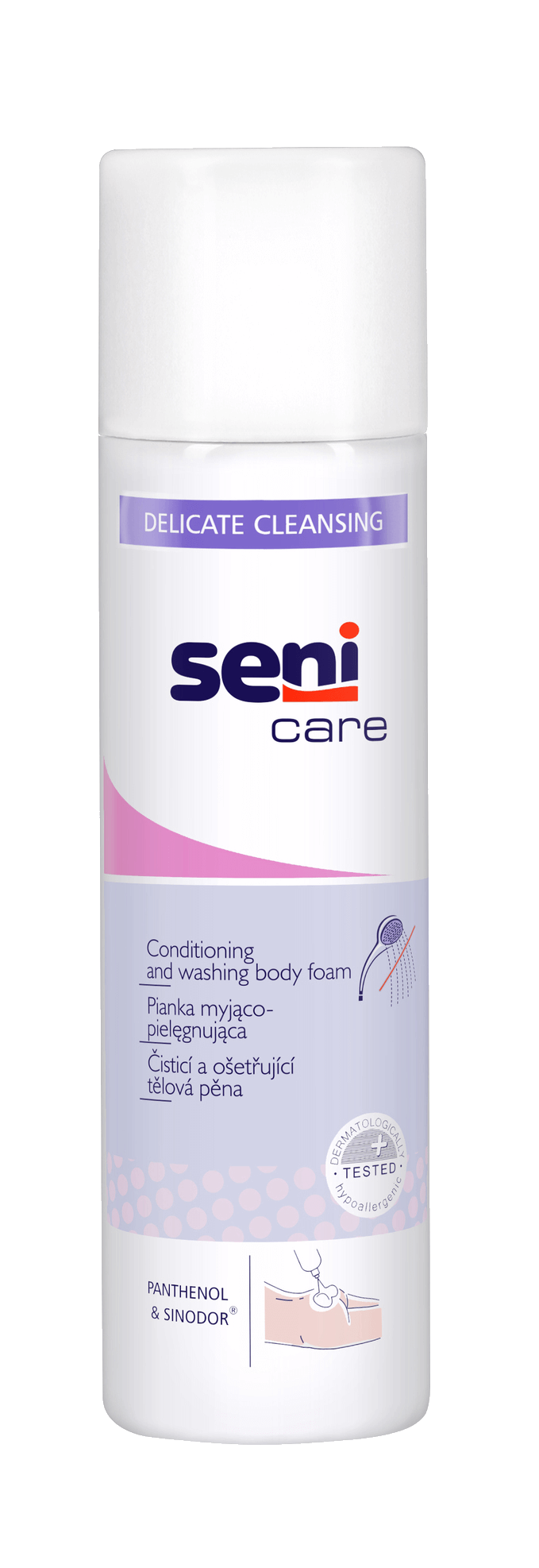 Seni Care , pianka myjąco-pielęgnująca do codziennej higieny skóry, 500 ml