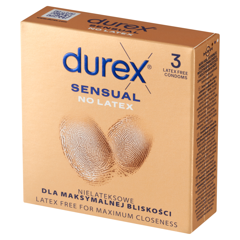 Durex Sensual No Latex, prezerwatywy, 3 szt.