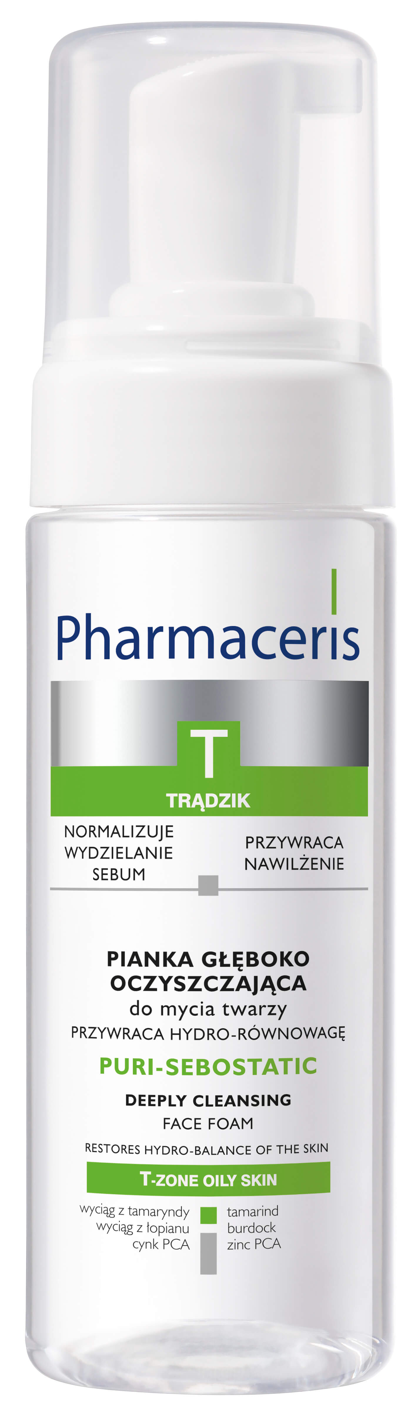 Pharmaceris T Puri Sebostatic pianka głęboko oczyszczjąca do mycia twarzy, 150 ml