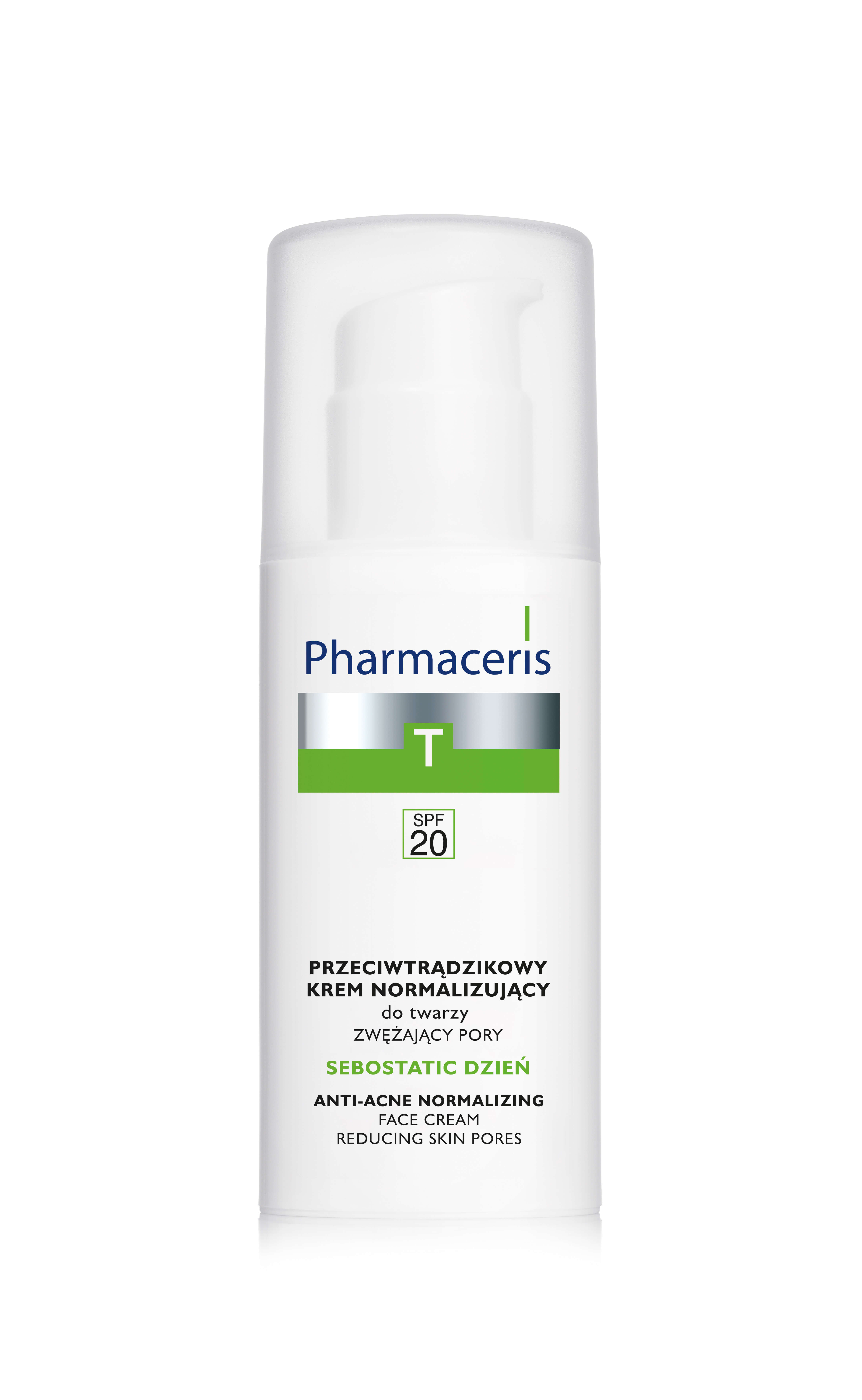 Pharmaceris T Sebostatic , krem przeciwtrądzikowy i normalizujący do twarzy, 50 ml