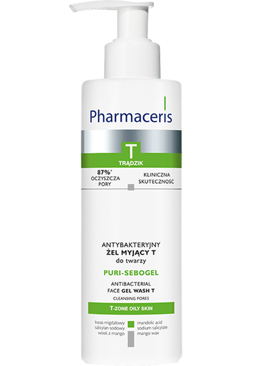Pharmaceris T Puri-Sebogel, żel antybakteryjny myjący do twarzy, 190 ml