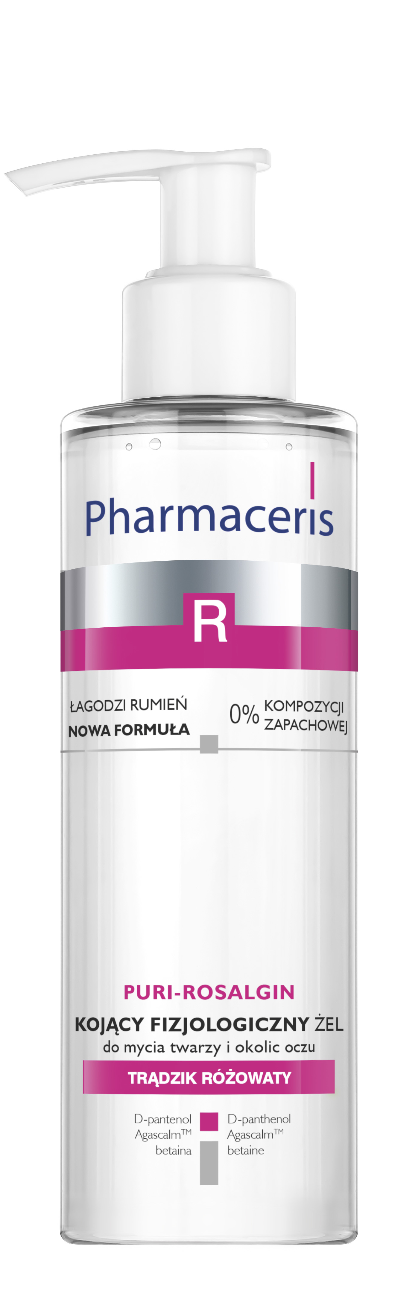 Pharmaceris R Puri-Rosalgin , kojący fizjologiczny żel do mycia twarzy, 190 ml