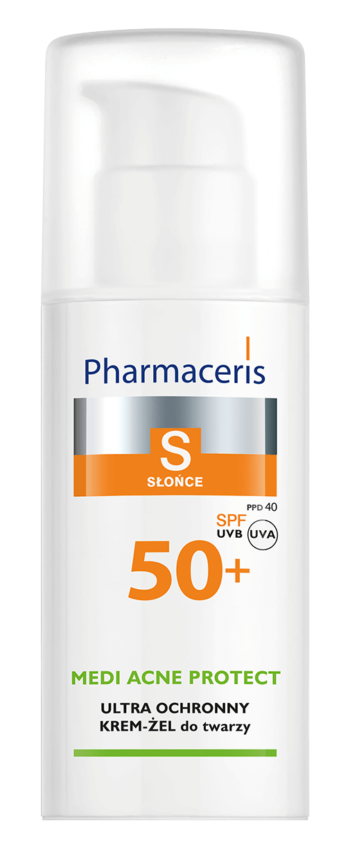 Pharmaceris S, krem - żel ultra ochronny SPF 50 + do skóry trądzikowej i mieszanej, 50 ml
