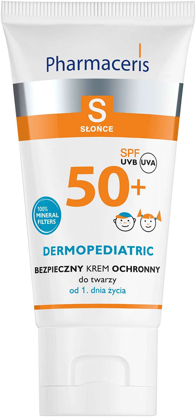 Pharmaceris S Bezpieczny Krem Ochronny SPF 50+ , do twarzy dla dzieci od chwili narodzin, 50 ml