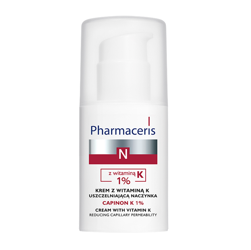 Pharmaceris N Capinon K 1%, krem z witaminą K uszczelniającą nacyznka, 30 ml