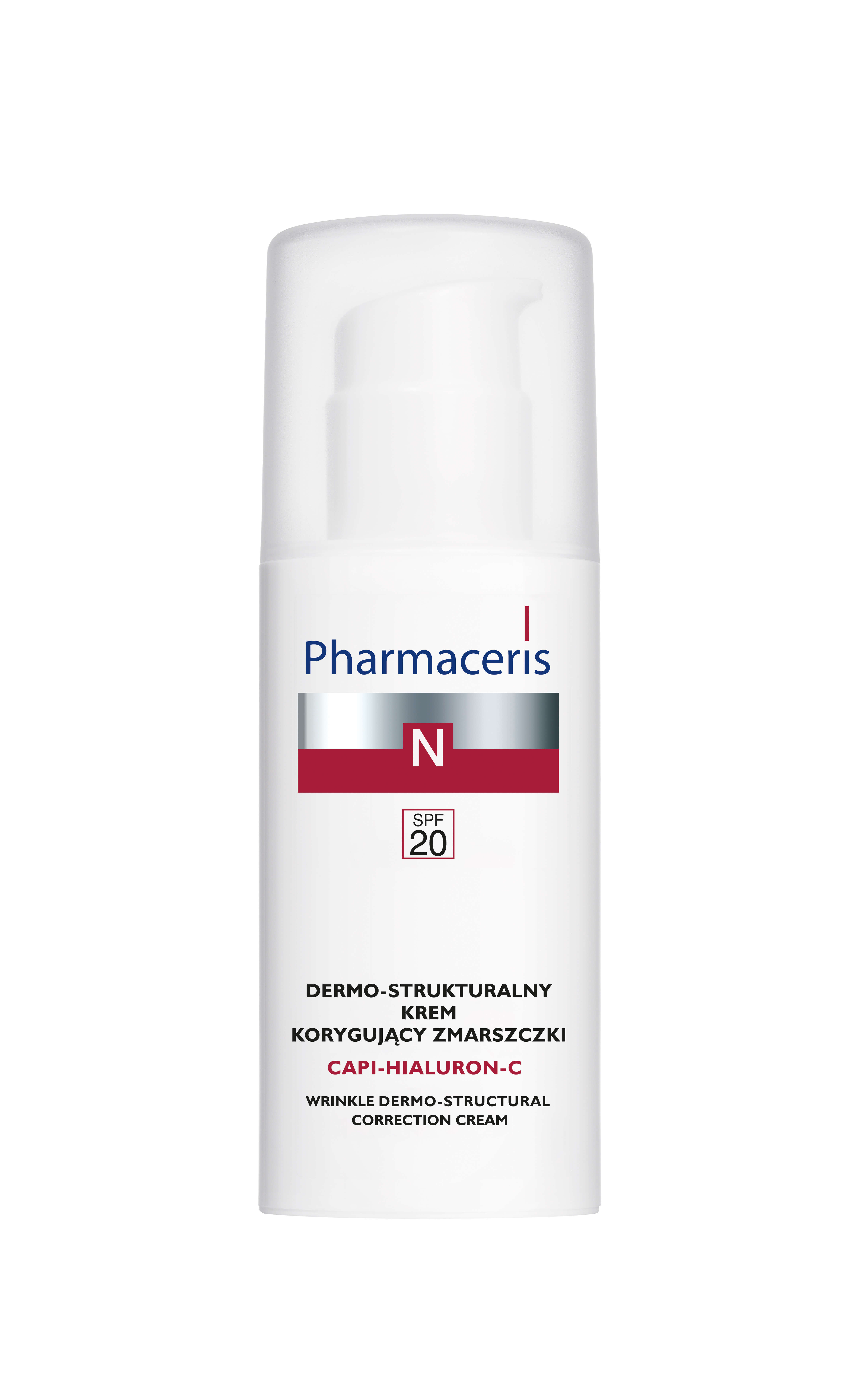 Pharmaceris N Capi-Hialuron-C , krem dermo-strukturalny korygujący zmarszczki SPF 20, 50 ml