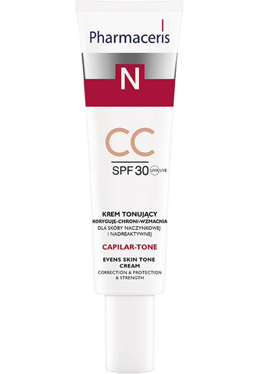 Pharmaceris N capilar-tone, krem tonujący CC SPF 30 dla cery naczynkowej i nadreaktywnej, 40 ml