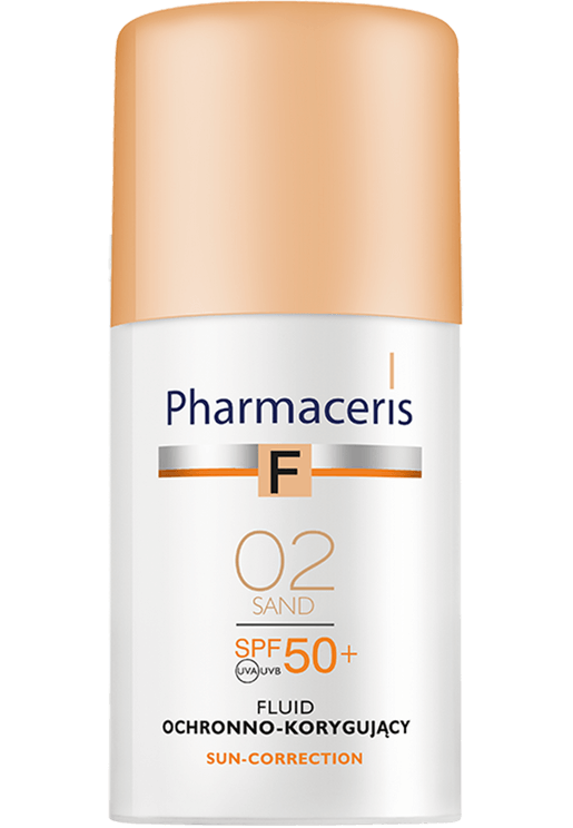 Pharmaceris F  , fluid ochronno-korygujący SPF 50 +, odcień 02, 30 ml