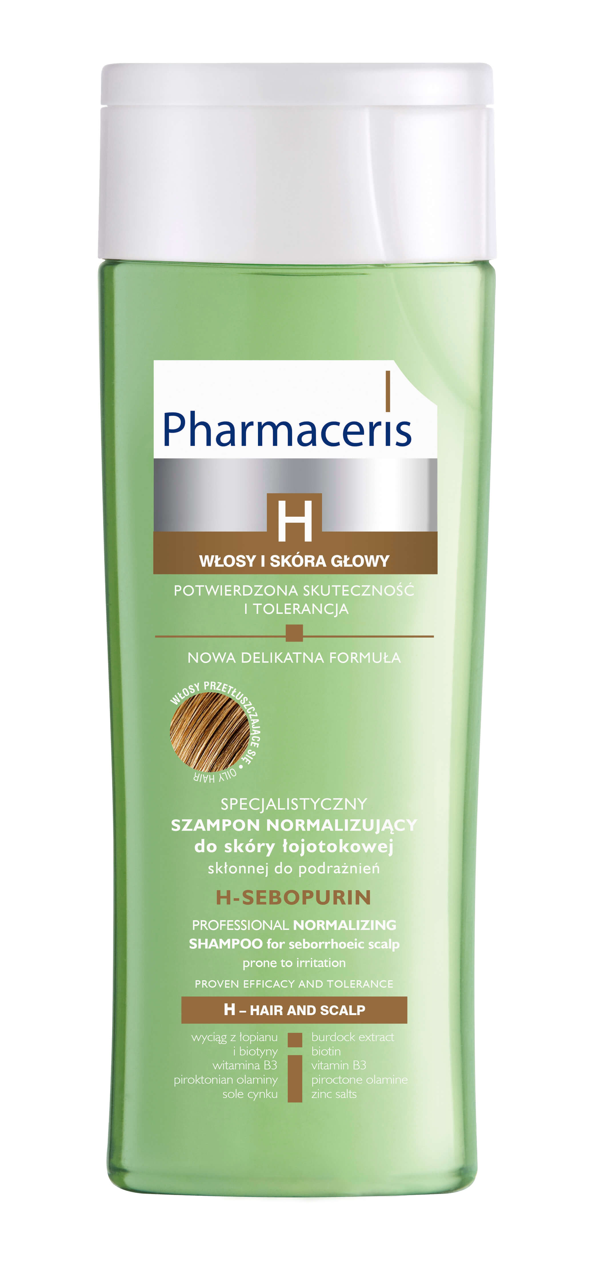 Pharmaceris H Sebopurin, specjalistyczny szampon normalizujący do skóry łojotokowej, 250 ml