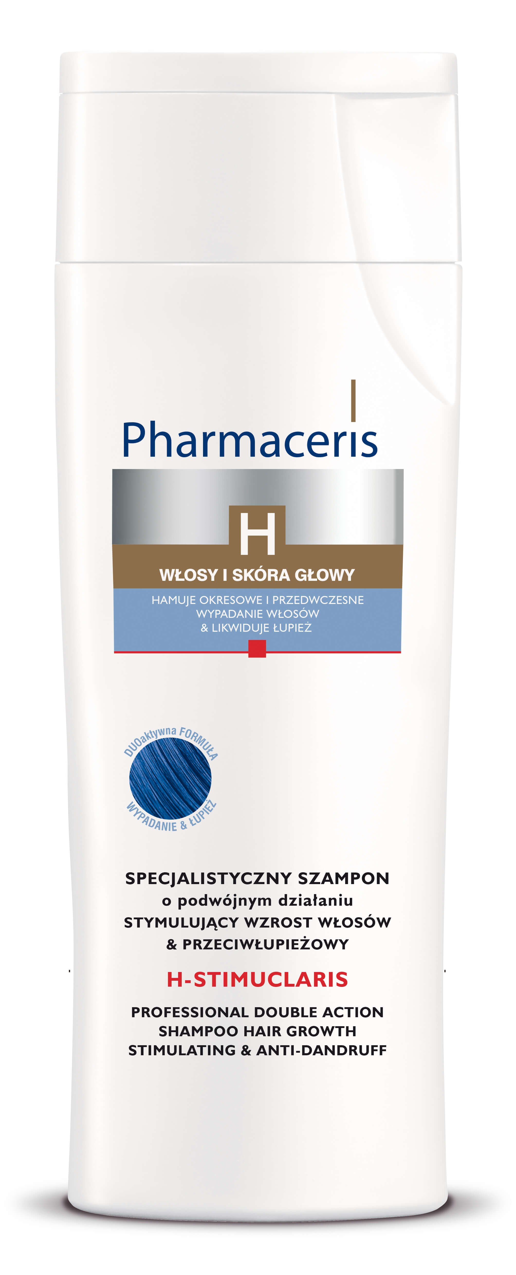 Pharmaceris H Stimuclaris , szampon stymulujący wzrost włosów i przeciwłupieżowy, 250 ml