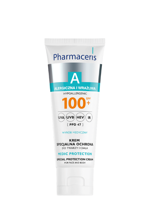 Pharmaceris A, krem specjalna ochrona do twarzy i ciała SPF 100+, 75 ml