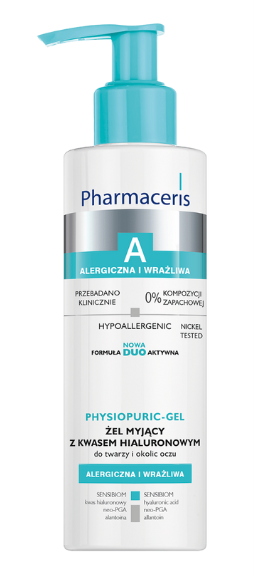 Pharmaceris A nawilżający żel do mycia twarzy i oczu, 190 ml