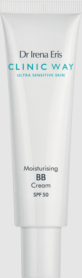 Dr Irena Eris CLINIC WAY, krem BB nawilżający, SPF 50, 20 medium beige, 30 ml