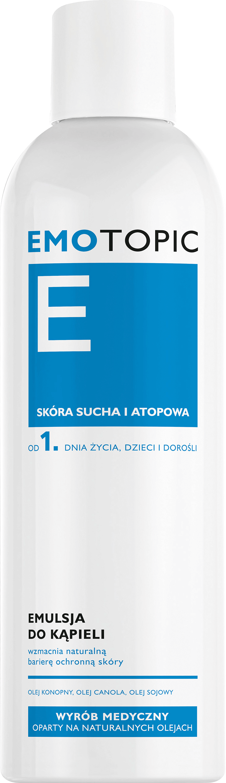 Emotopic , emulsja do kąpieli od 1. dni życia, 400 ml