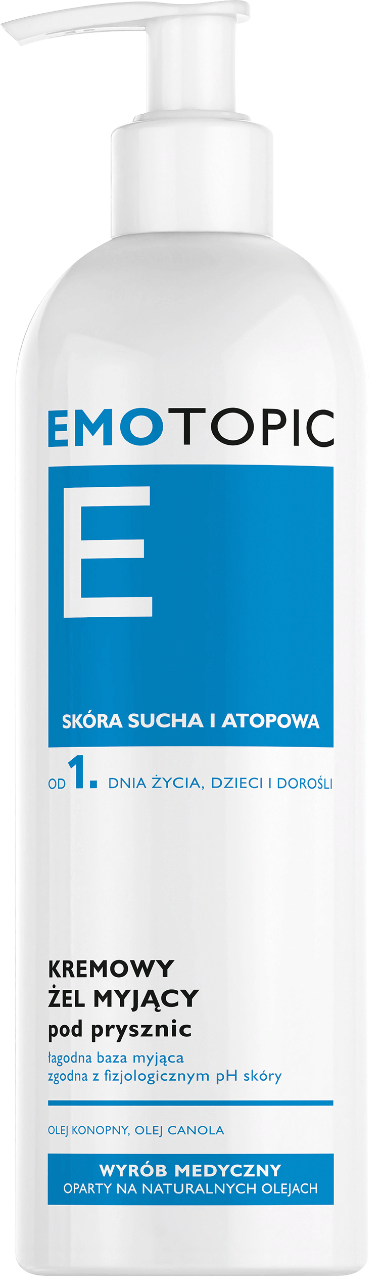 Emotopic kremowy żel myjący pod prysznic, 400 ml