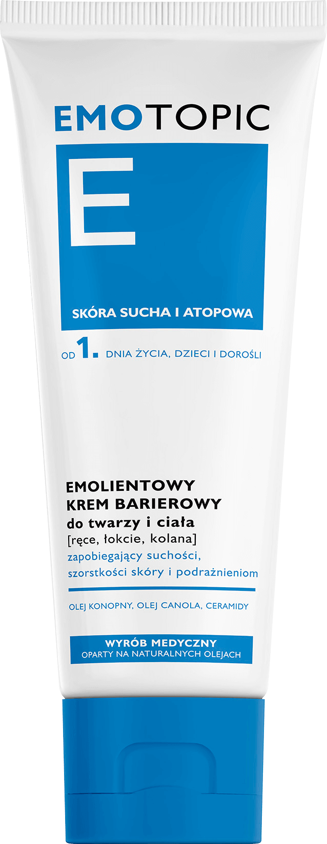 Emotopic,  emolientowy krem barierowy do twarzy i ciała, 75 ml