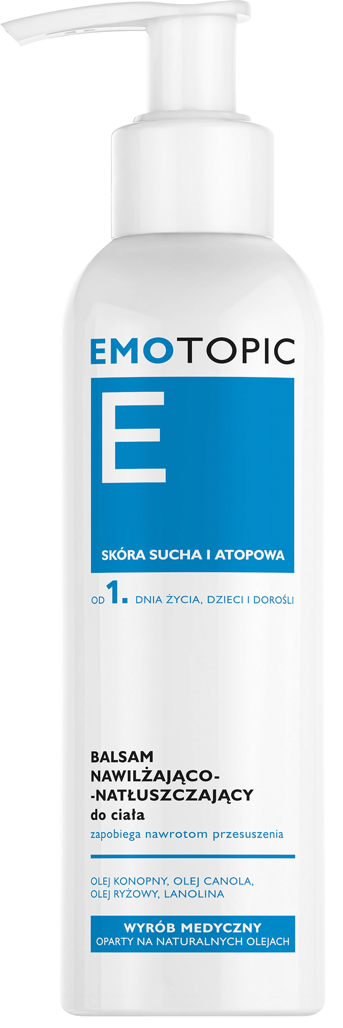 Emotopic, balsam nawilżająco-natłuszczający do ciała, 190 ml