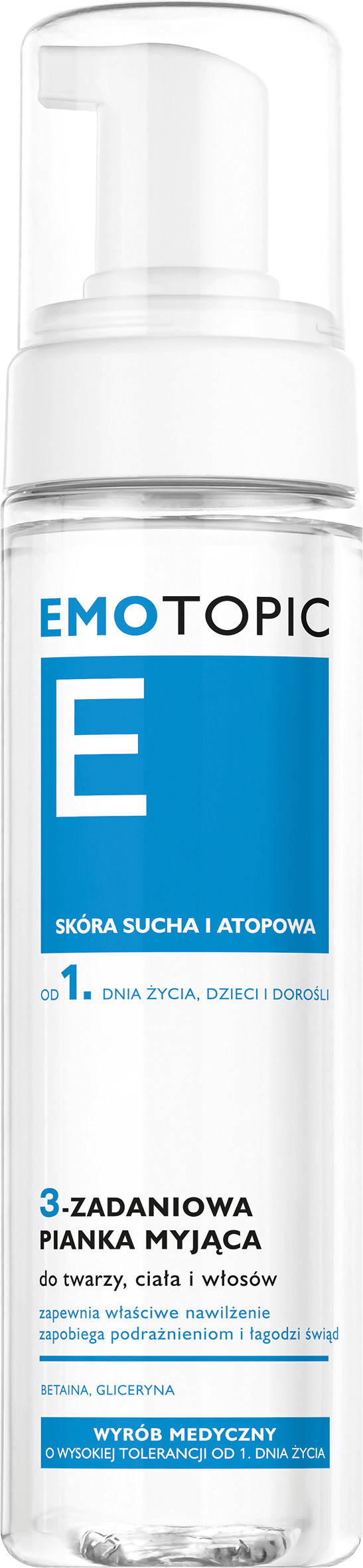 Emotopic szampon nawilżający w piance, 200 ml