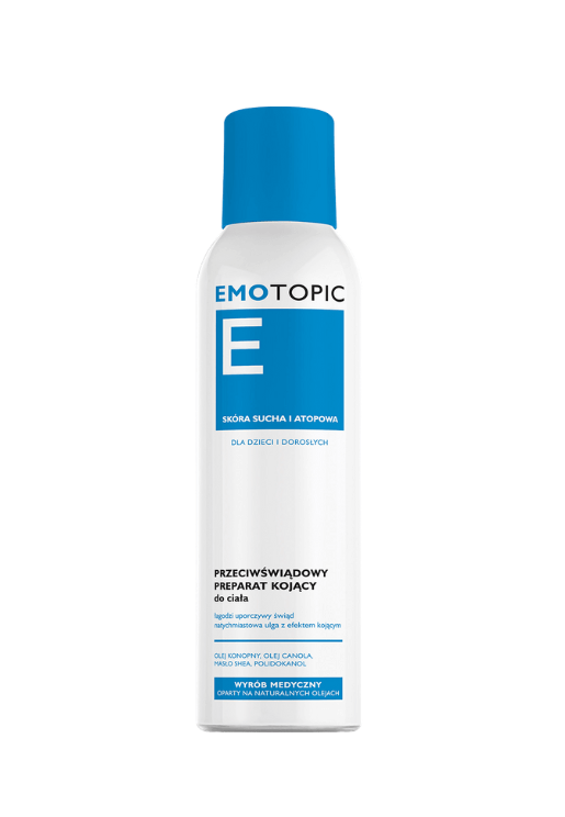 Emotopic, przeciwświądowy kojący preparat, płyn do ciała, 150 ml