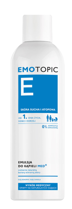 Emotopic Med+, emulsja do kąpieli, 400 ml