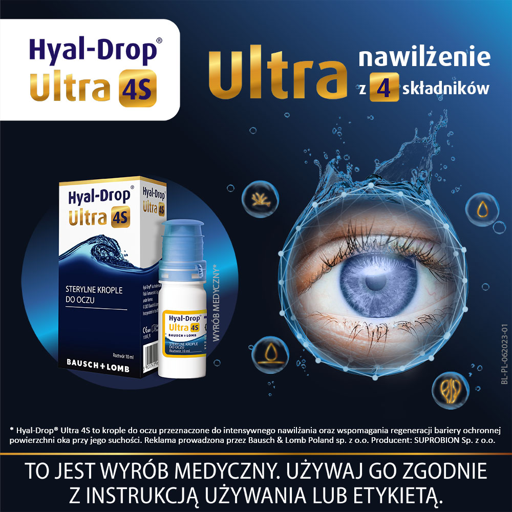 Hyal-Drop Ultra 4S , krople do oczu, 10 ml