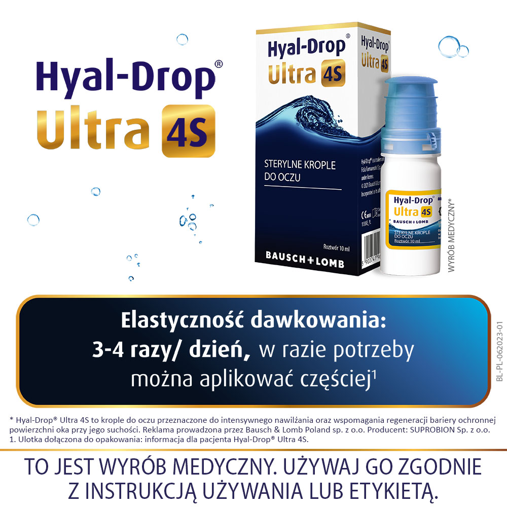 Hyal-Drop Ultra 4S , krople do oczu, 10 ml