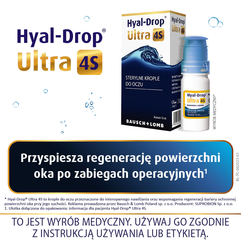 Hyal-Drop Ultra 4S , krople do oczu, 10 ml