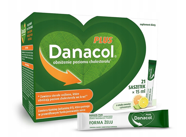 Danacol Plus, 21 saszetek x 15 ml
