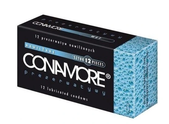 Conamore Wet, prezerwatywy nawilżane, 12 szt.