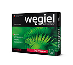 Węgiel aktywowany tabletki ze składnikami wspomagającymi układ trawienny, 30 szt.