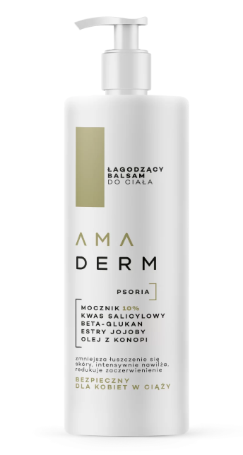 AMADERM PSORIA, łagodzący balsam do ciała, 400 ml