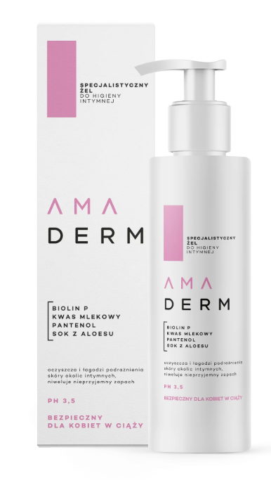 AMADERM, specjalistyczny żel do higieny intymnej, 195 ml