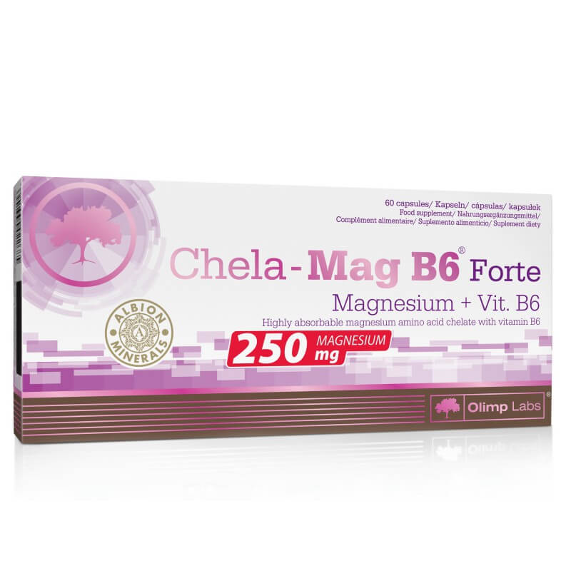 Olimp Chela-Mag B6 Forte Mega Caps, kapsułki w stanach zapotrzebowania na magnez, 60 szt.