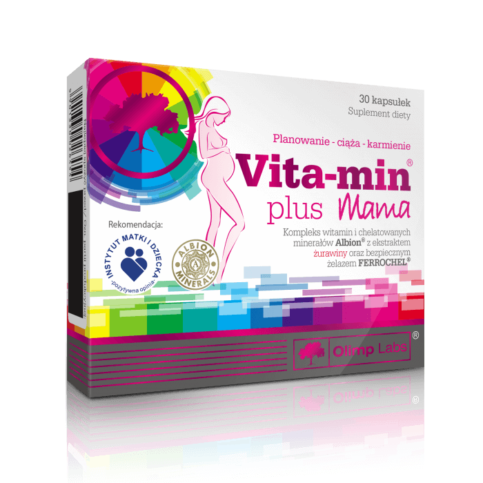 Olimp Vita-min plus Mama kapsułki dla kobiet w ciąży oraz planujących potomstwo, 30 szt.