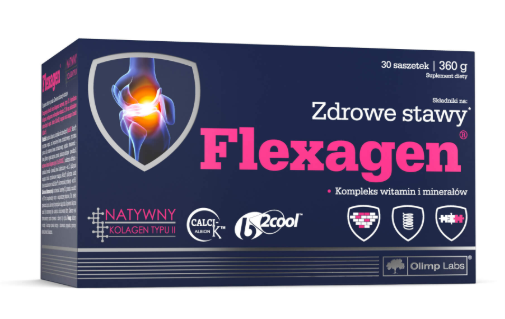 Olimp Flexagen 30 saszetek o smaku malinowym