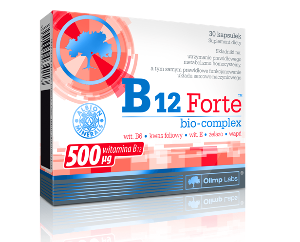Olimp B12 Forte Bio-Complex kapsułki z witaminą B12, 30 szt.