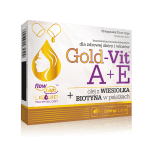 Olimp Gold-Vit A+E , kapsułki ze składnikami wspierającymi skórę i włosy, 30 szt.