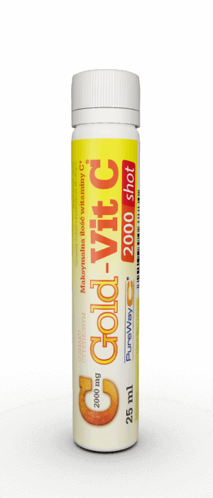 Olimp Gold-Vit C 2000 shot , płyn ze składnikami wspierającymi odporność, 25 ml