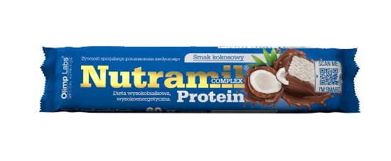 Nutramil Complex Protein, baton o smaku kokosowym, 60g