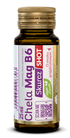 Olimp Chela-Mag B6 Skurcz, shot o smaku grejfruta, 25 ml