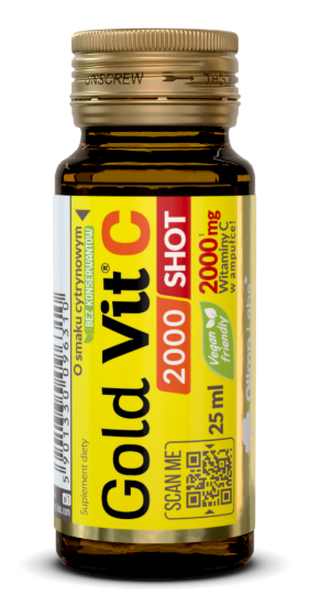 Olimp Gold-Vit C 2000 shot, smak cytrynowy, 25 ml